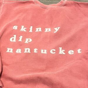 Nantucket Red Comfort Colors "Skinny Dip Nantucket" Sweatshirt